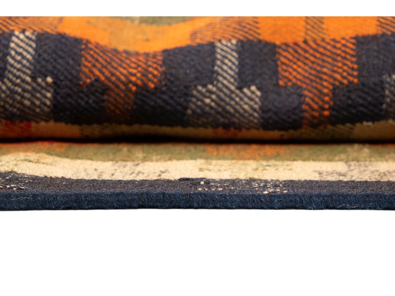 Wollteppich 151x211 Orange Jajim