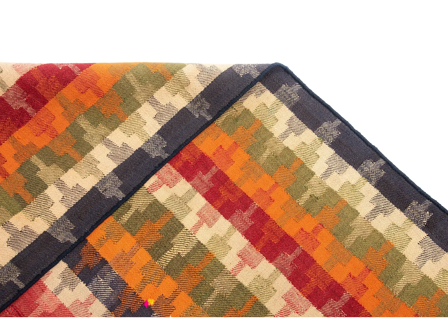 Wollteppich 151x211 Orange Jajim