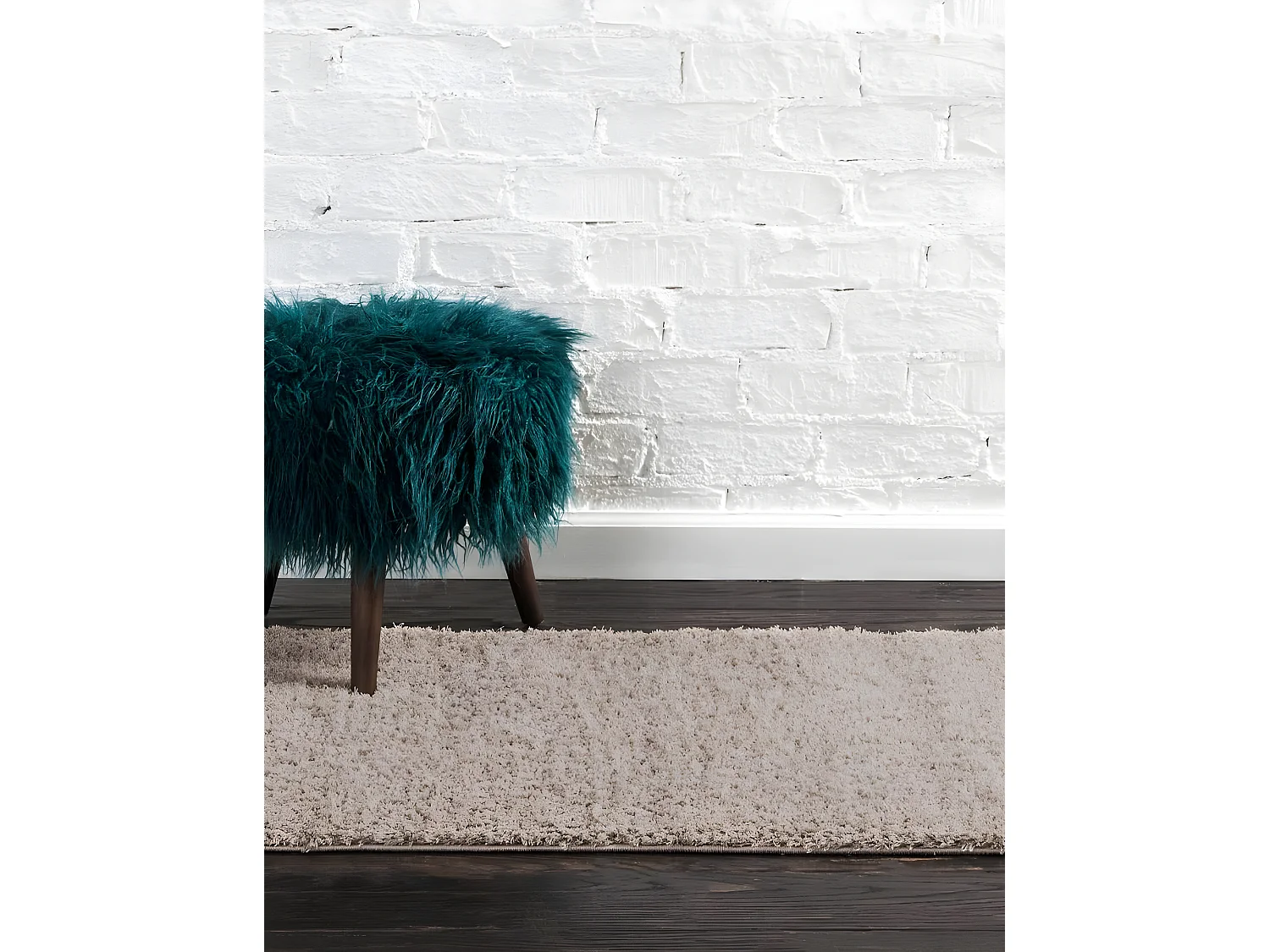 Hochflorteppich 80x305 Beige Luzern