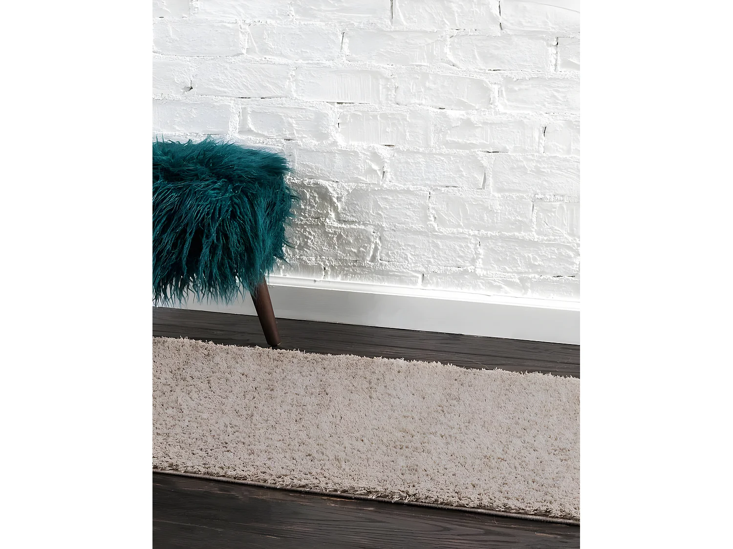 Hochflorteppich 80x305 Beige Luzern