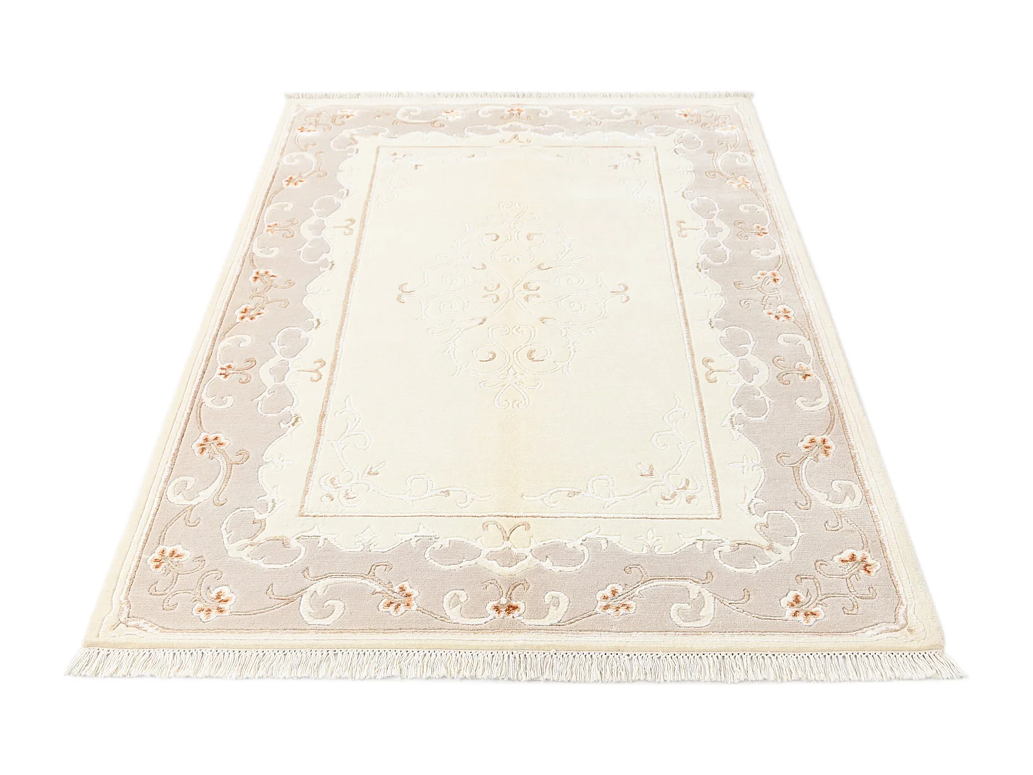 Wollteppich 127x191 Beige Darya