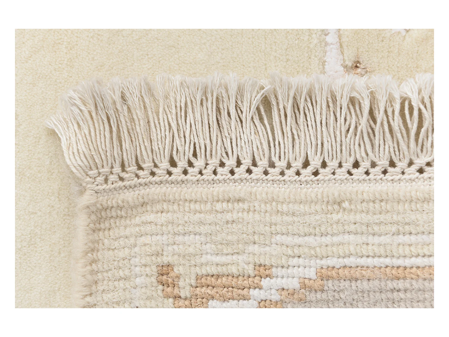 Wollteppich 127x191 Beige Darya