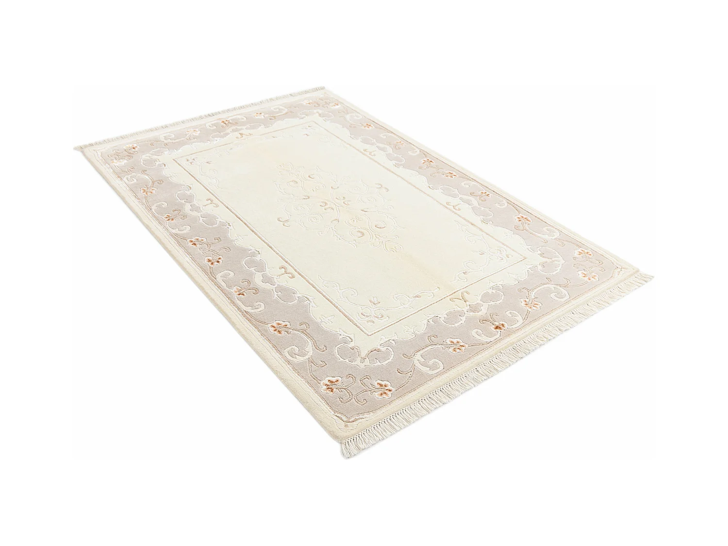 Tapis de laine 127x191 beige Darya