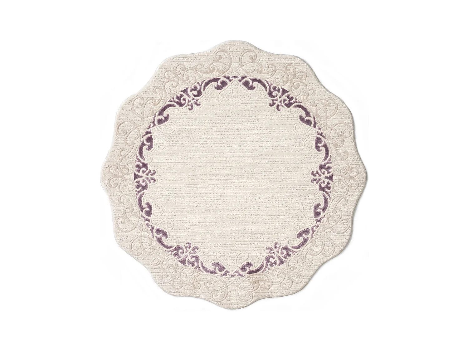 Tapis 160x160 Violet Royal Frame