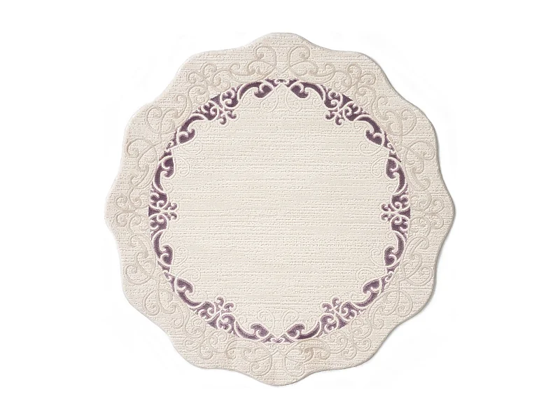 Tappeto 160x160 Viola Royal Frame