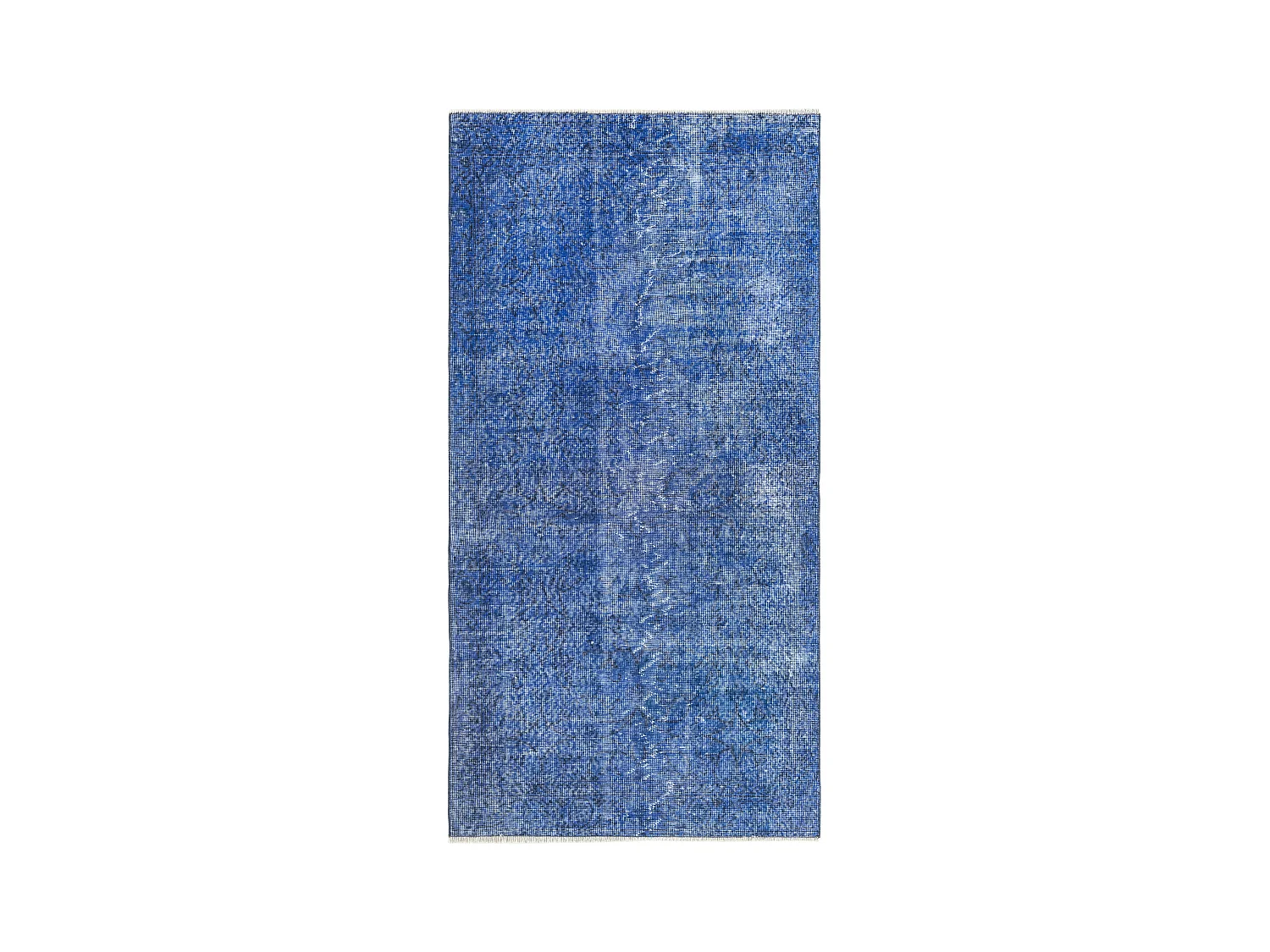 Tapis de laine 104x203 Bleu Ultra Vintage