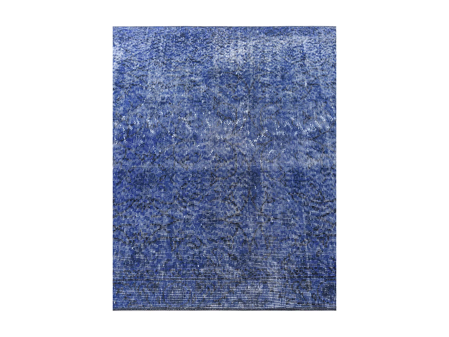 Tapis de laine 104x203 Bleu Ultra Vintage