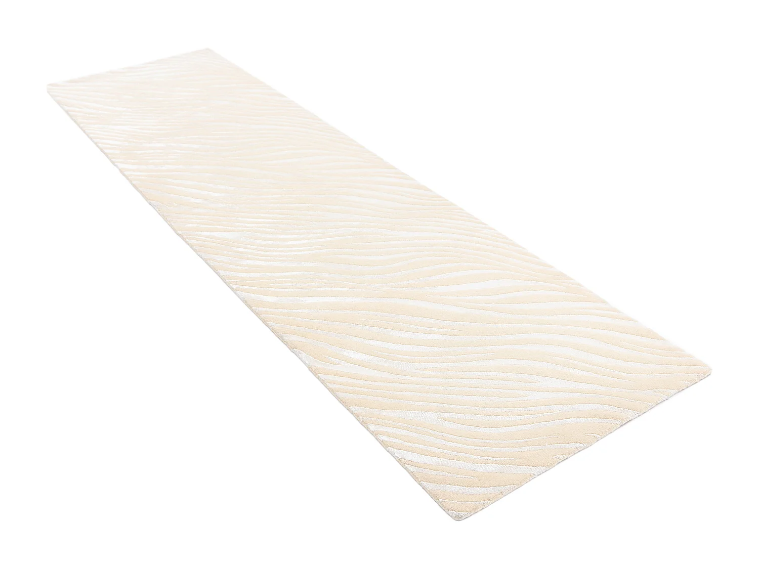 Tapis de couloir en laine 79x295 beige Darya