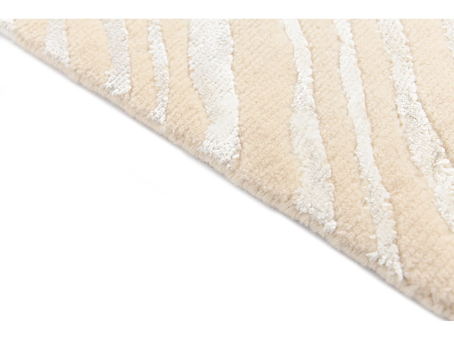 Tapis de couloir en laine 79x295 beige Darya