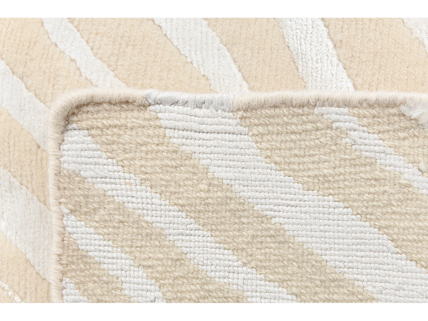 Tapis de couloir en laine 79x295 beige Darya