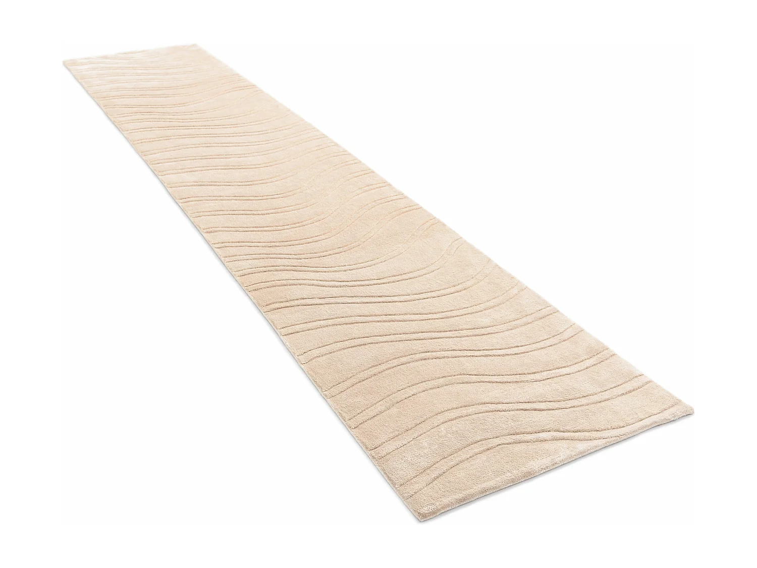 Läufer-Wollteppich 79x396 Braun Darya