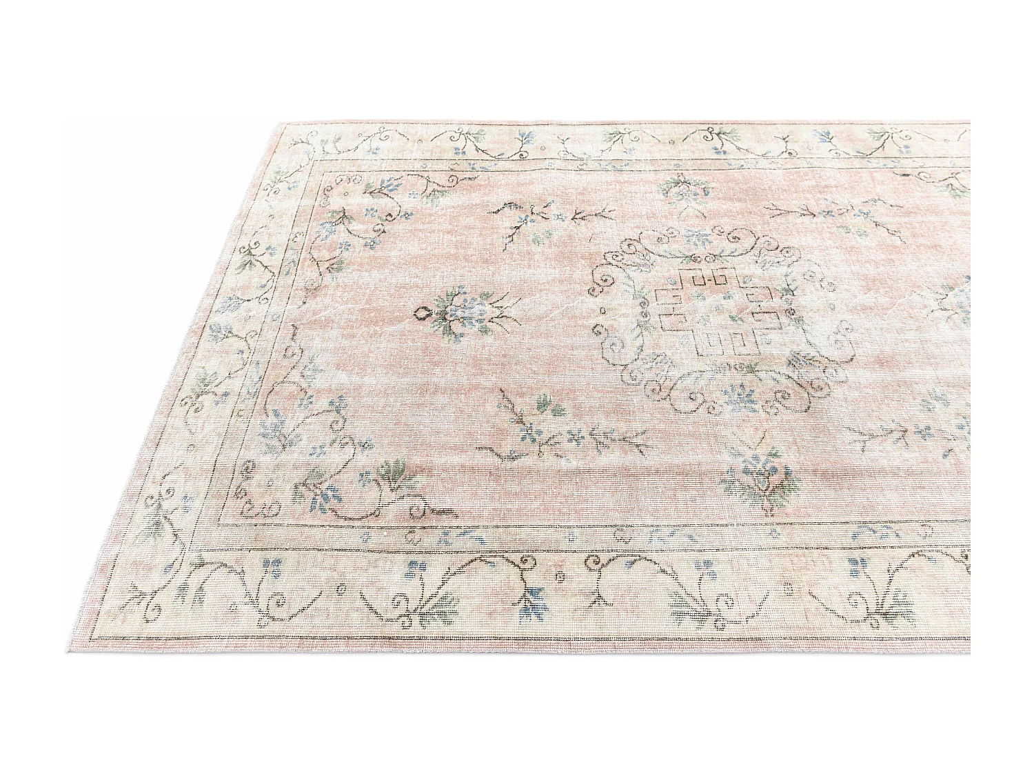 Tapis de laine 163x254 beige Ultra Vintage