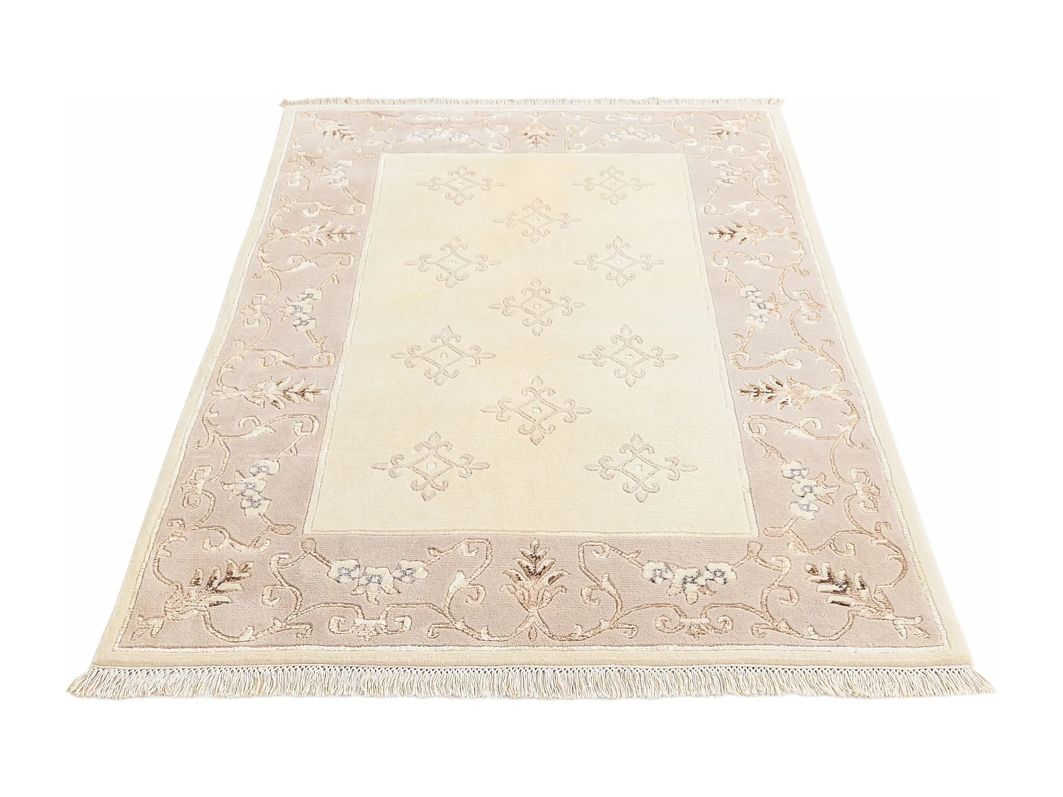 Tapis de laine 122x183 beige Darya