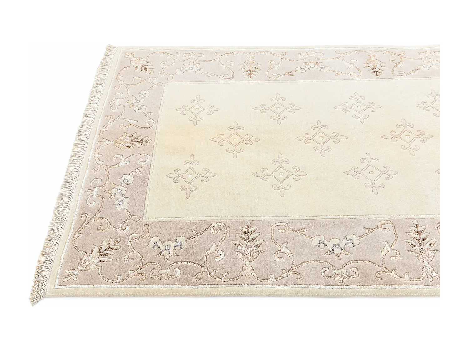 Wollteppich 122x183 Beige Darya