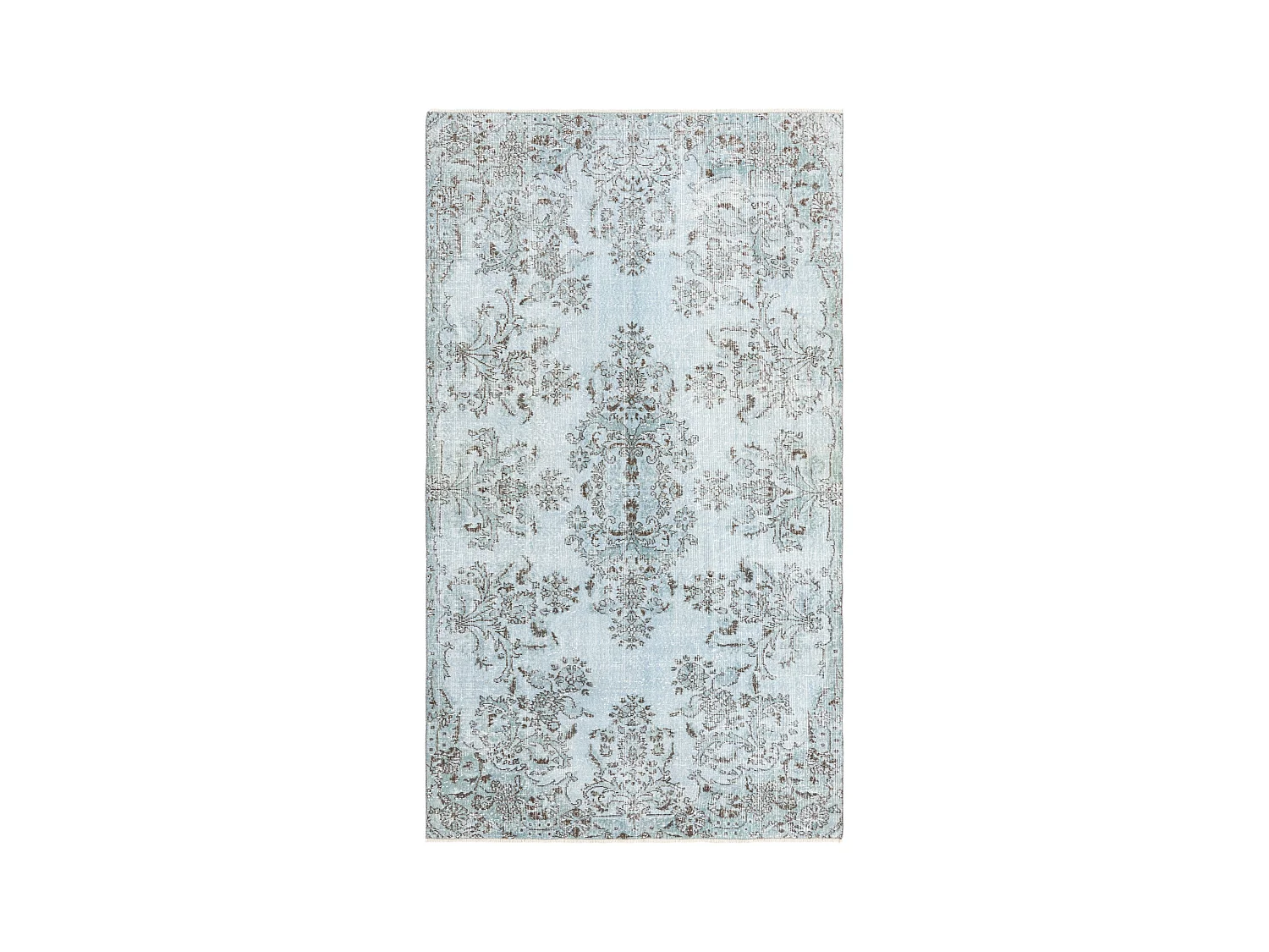 Tapis de laine 170x300 Bleu Ultra Vintage