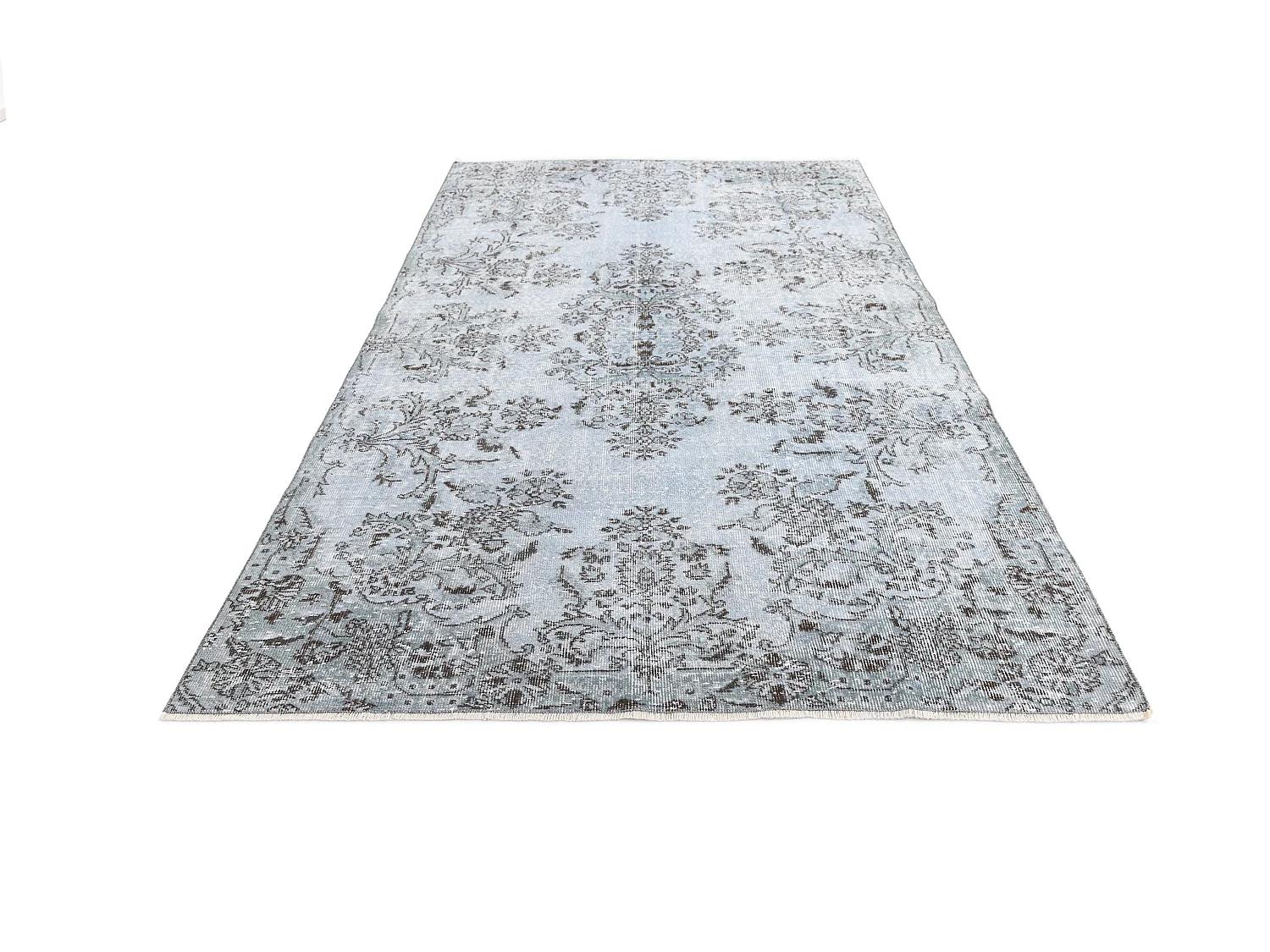 Tapis de laine 170x300 Bleu Ultra Vintage