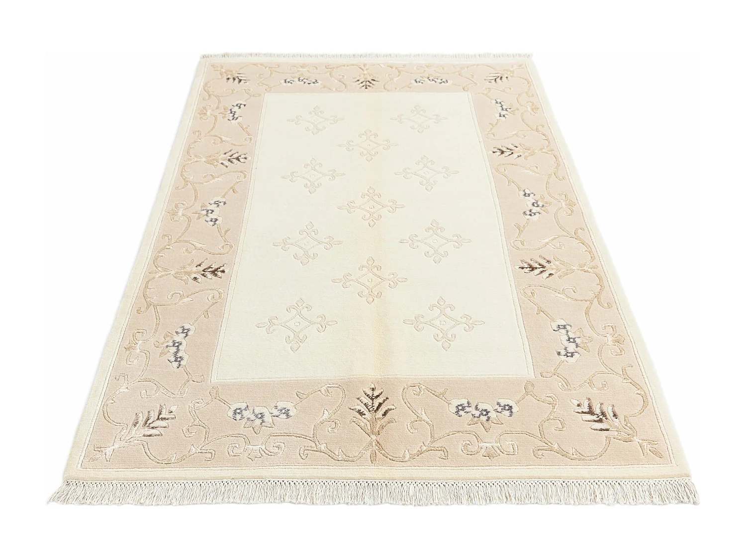 Wollteppich 122x188 Beige Darya