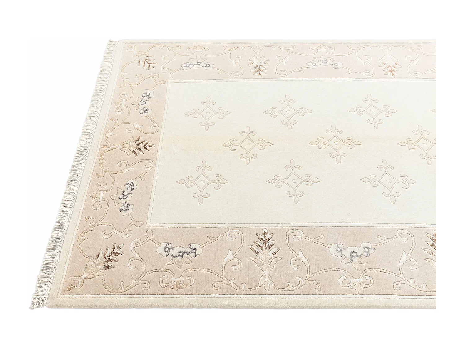 Wollteppich 122x188 Beige Darya