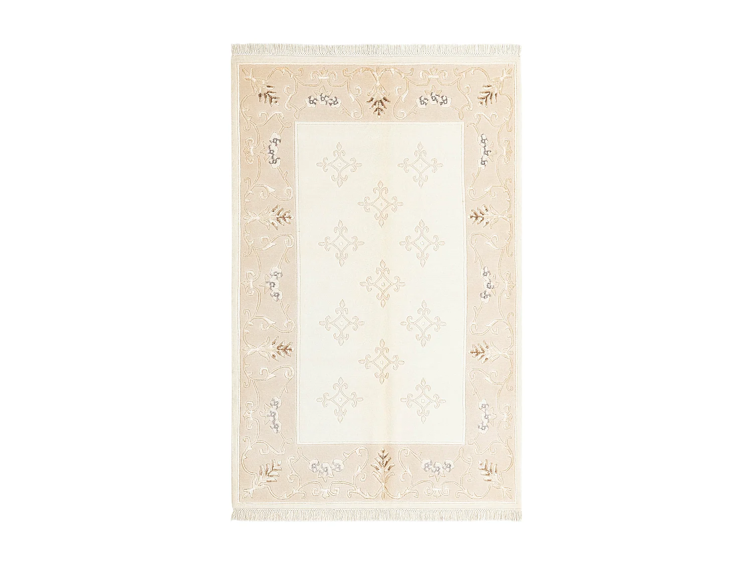 Wollteppich 122x188 Beige Darya