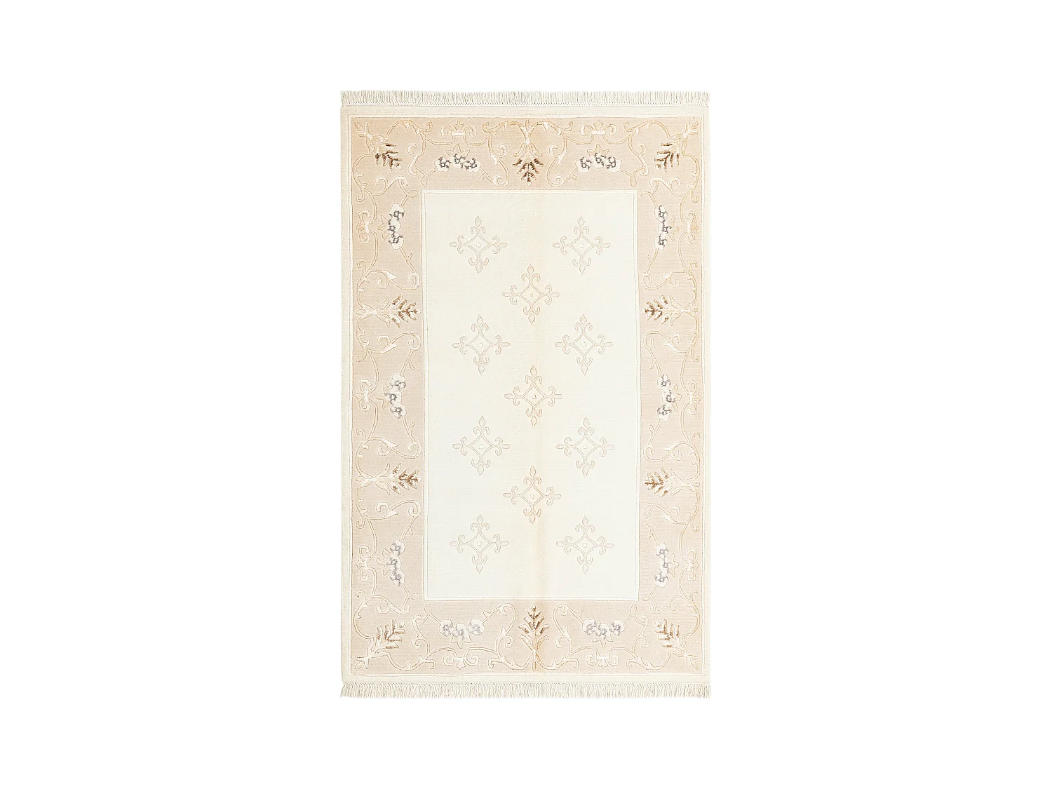 Tapis de laine 122x188 beige Darya