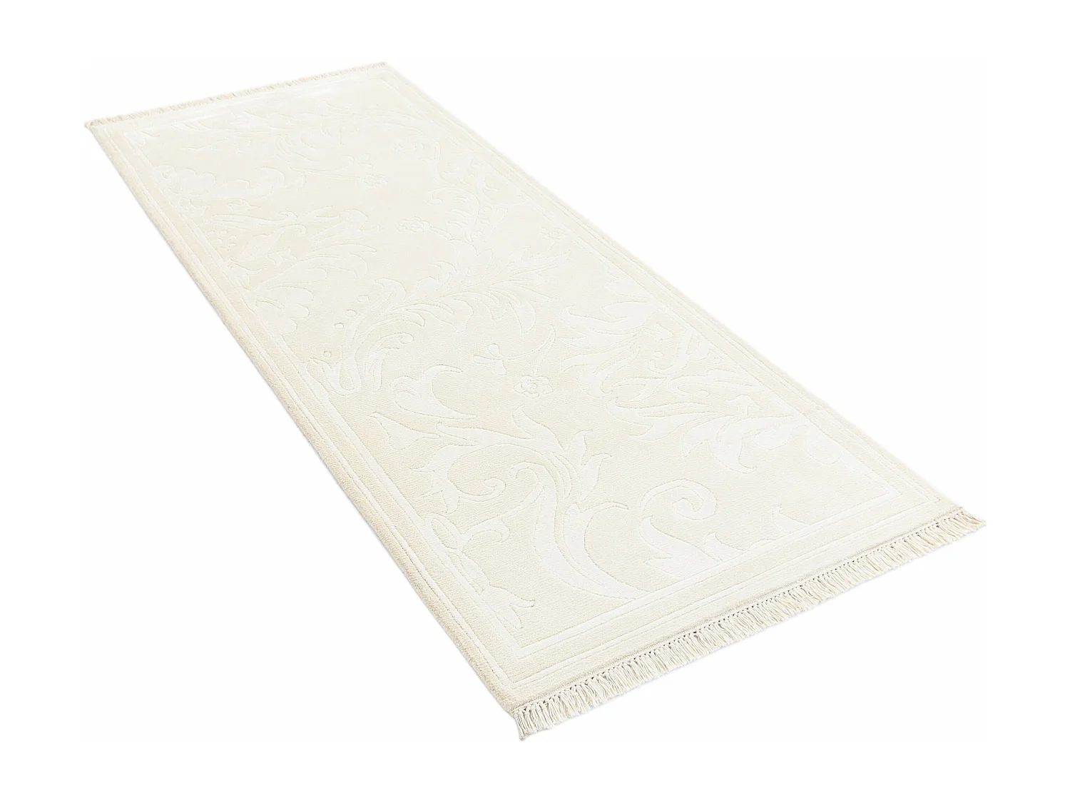 Tapis de couloir en laine 79x206 beige Darya