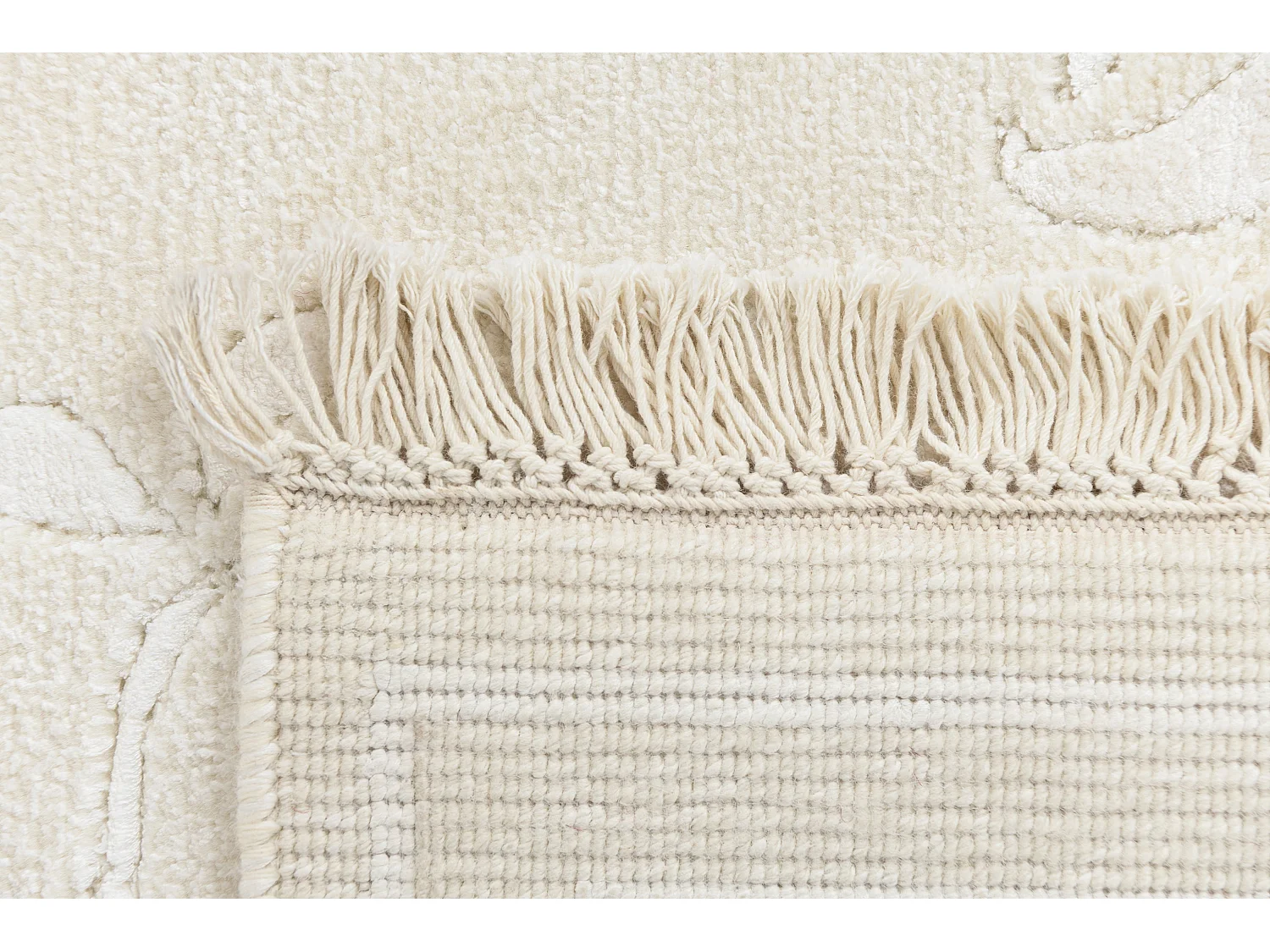 Tapis de couloir en laine 79x206 beige Darya