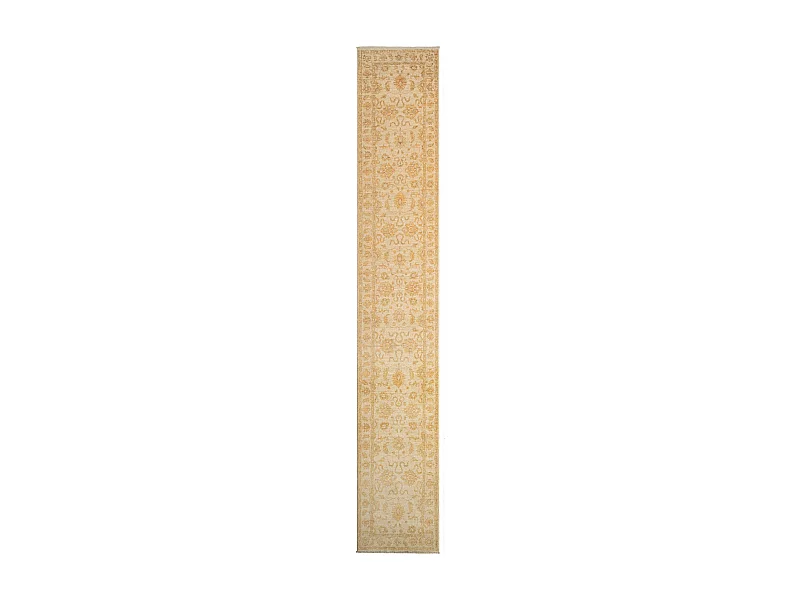Läufer-Wollteppich 72x443 Beige Kaizar