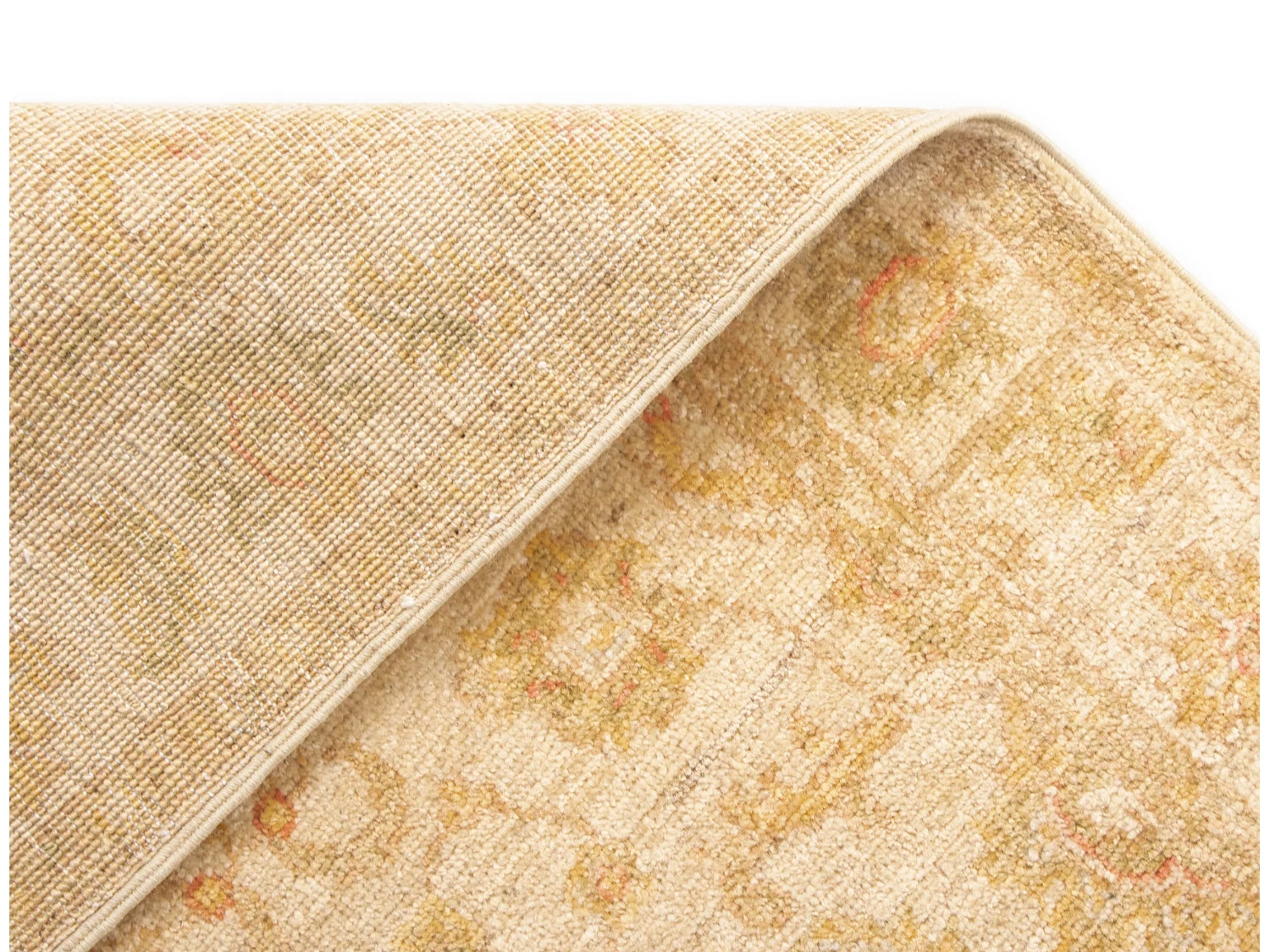 Tapis de couloir en laine 72x443 beige Kaizar