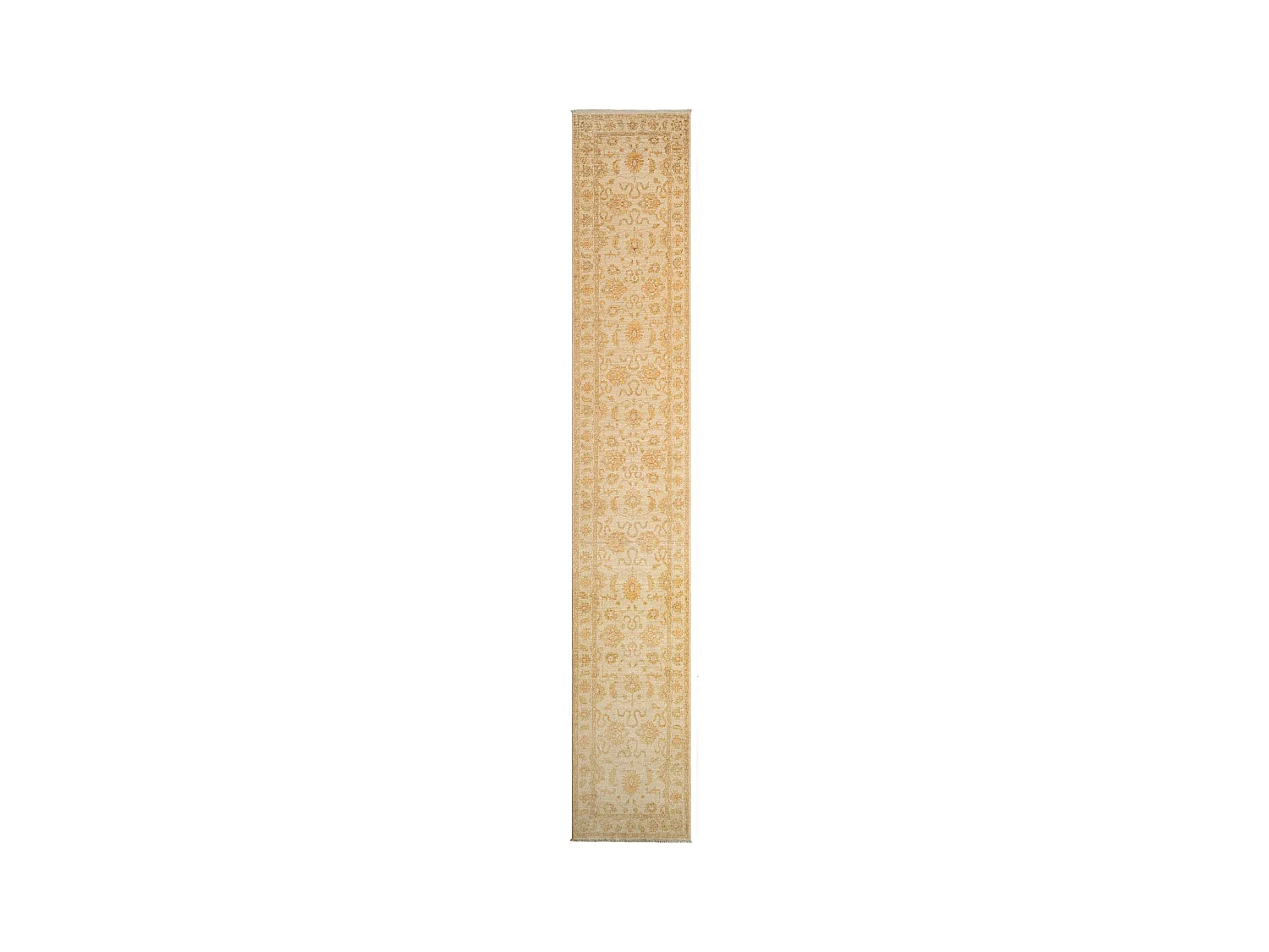 Läufer-Wollteppich 72x443 Beige Kaizar