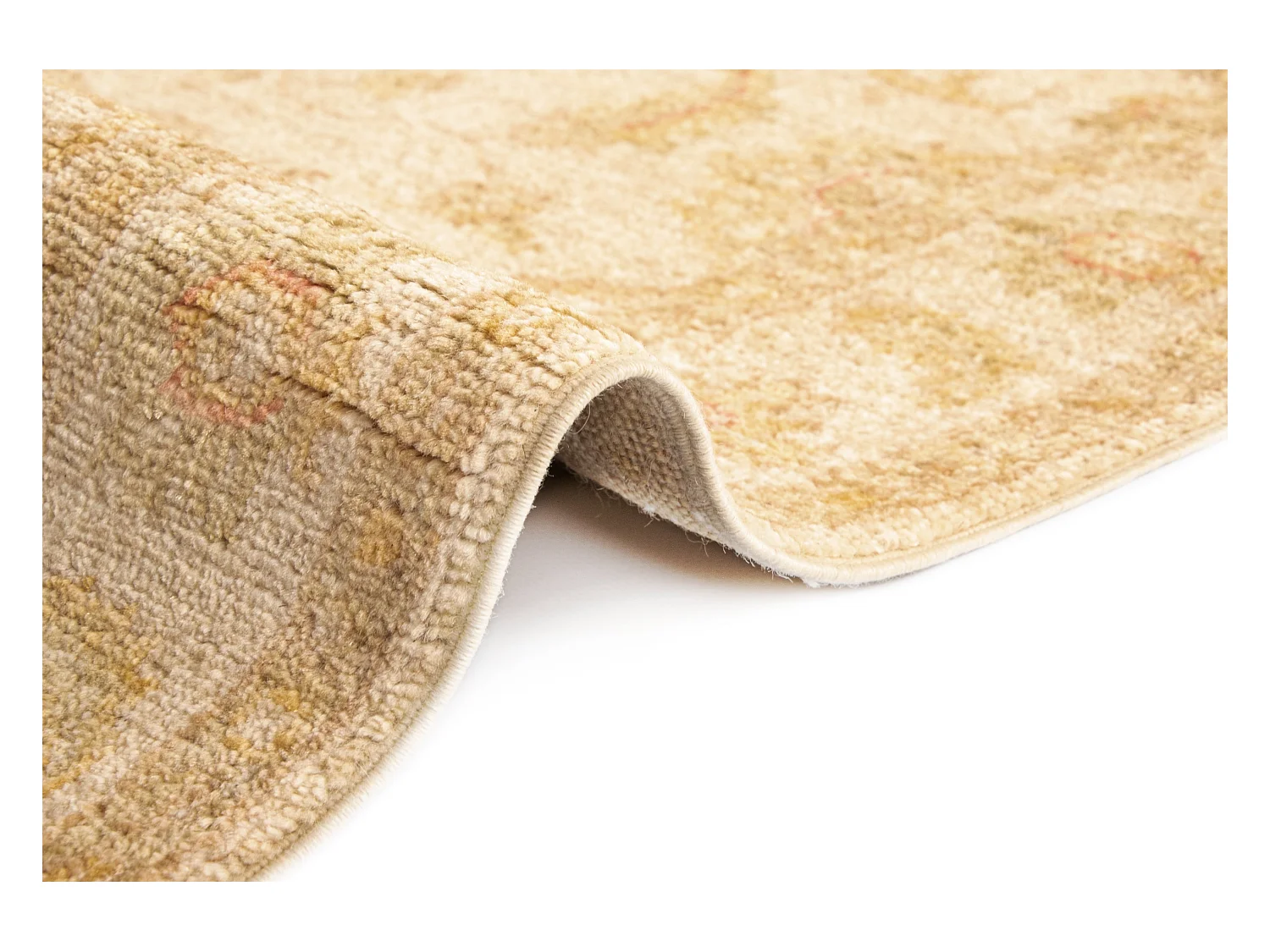 Tapis de couloir en laine 72x443 beige Kaizar