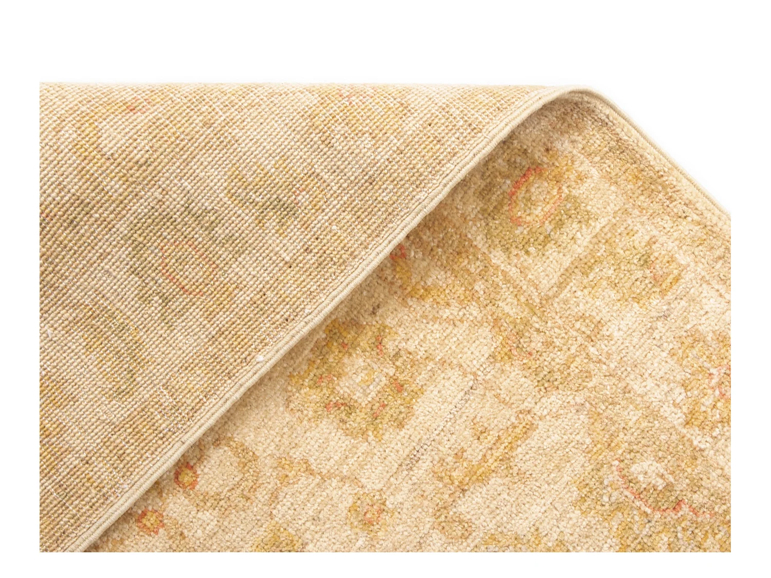 Tapis de couloir en laine 72x443 beige Kaizar