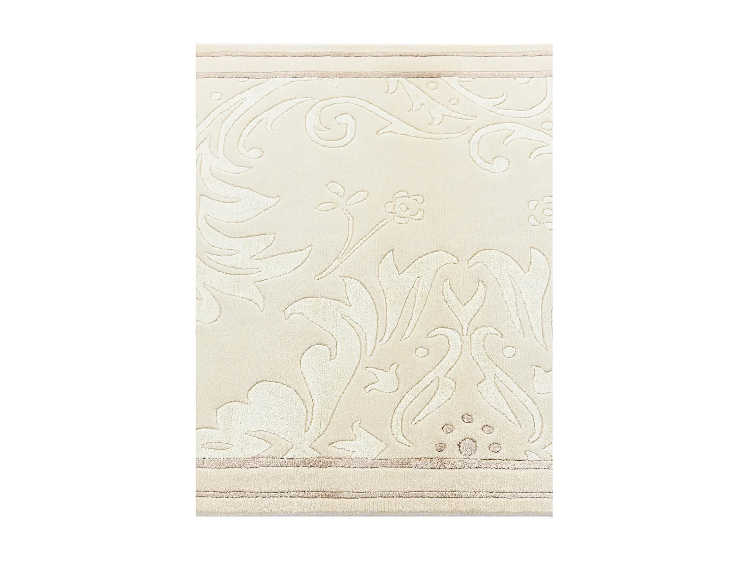 Läufer-Wollteppich 81x300 Beige Darya