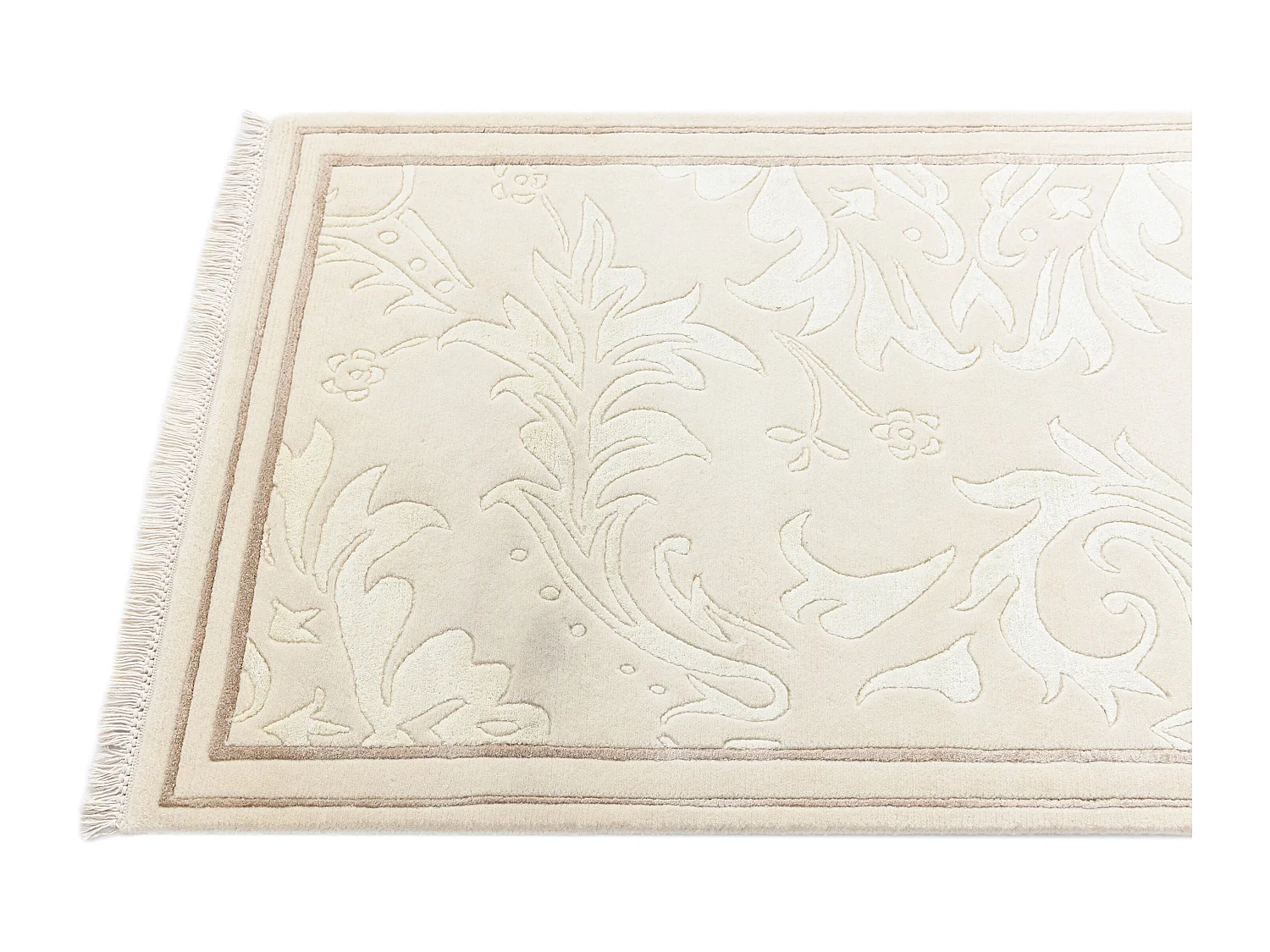 Tapis de couloir en laine 81x300 beige Darya