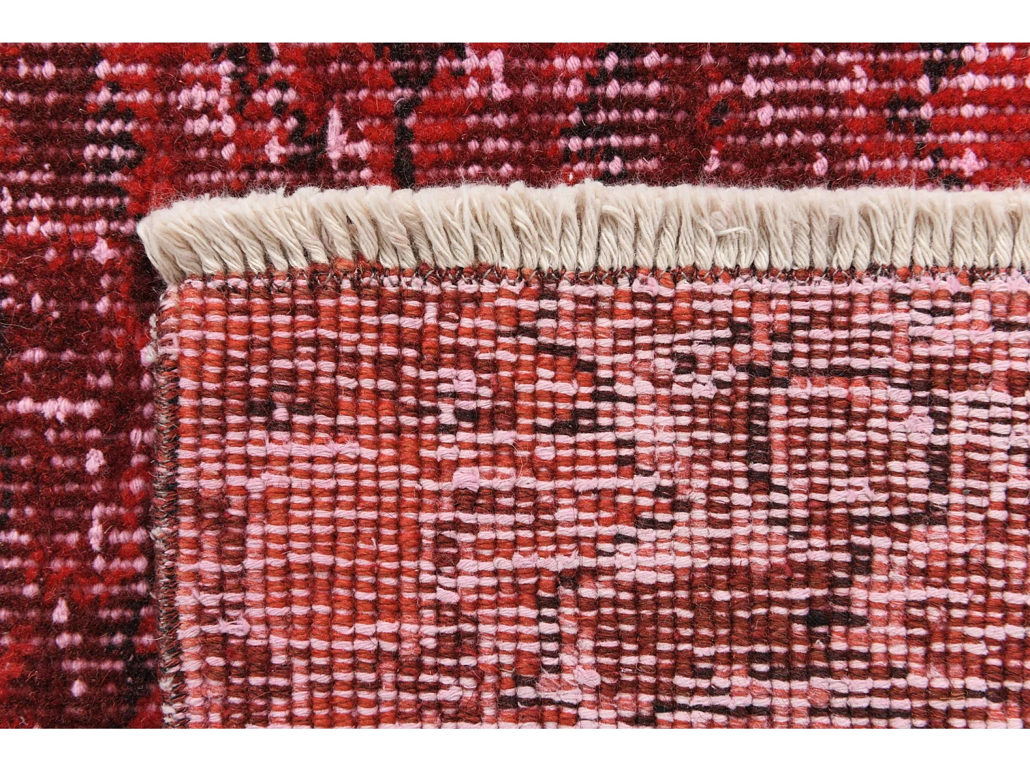 Tappeto in lana 165x218 rosso Ultra Vintage