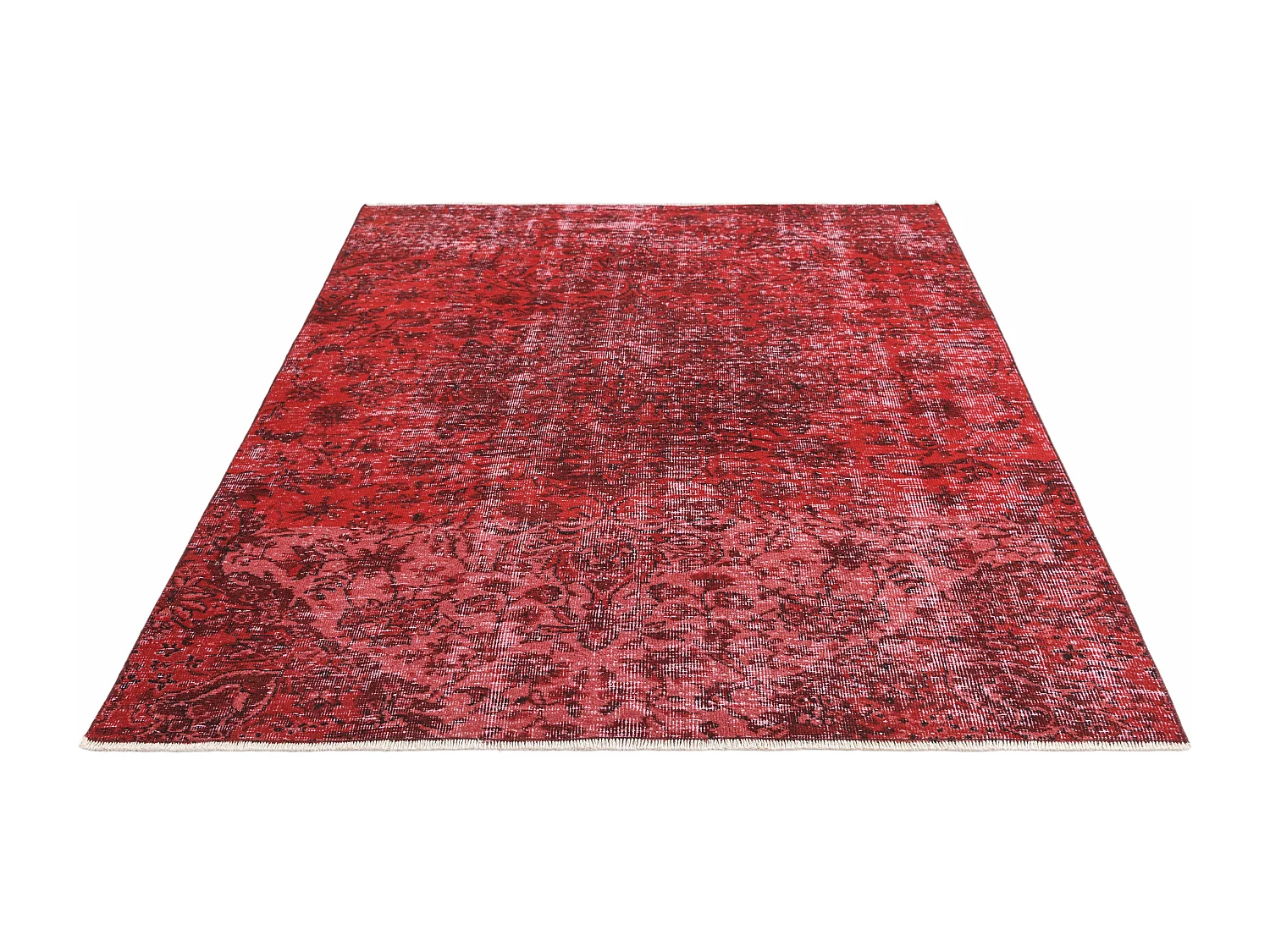 Tapis de laine 165x218 rouge Ultra Vintage