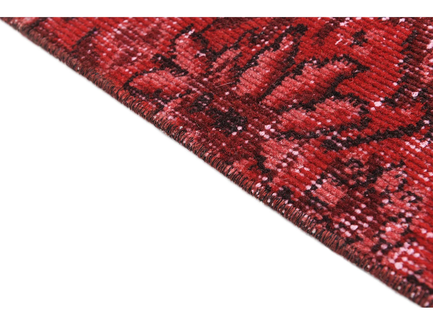 Tapis de laine 165x218 rouge Ultra Vintage