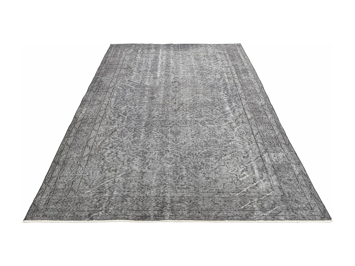 Tapis de laine 163x272 gris Ultra Vintage
