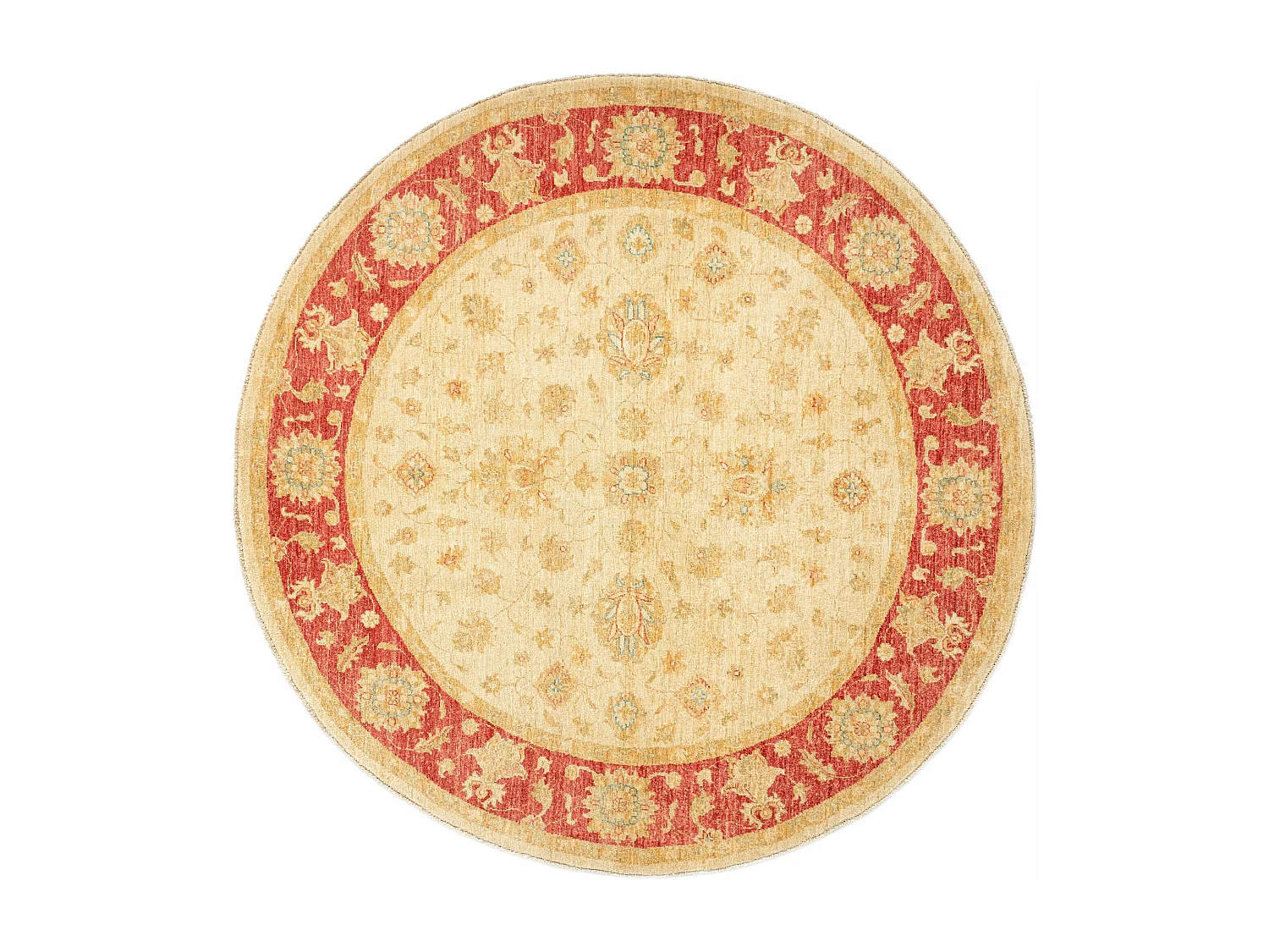 Wollteppich 198x200 Beige Kaizar