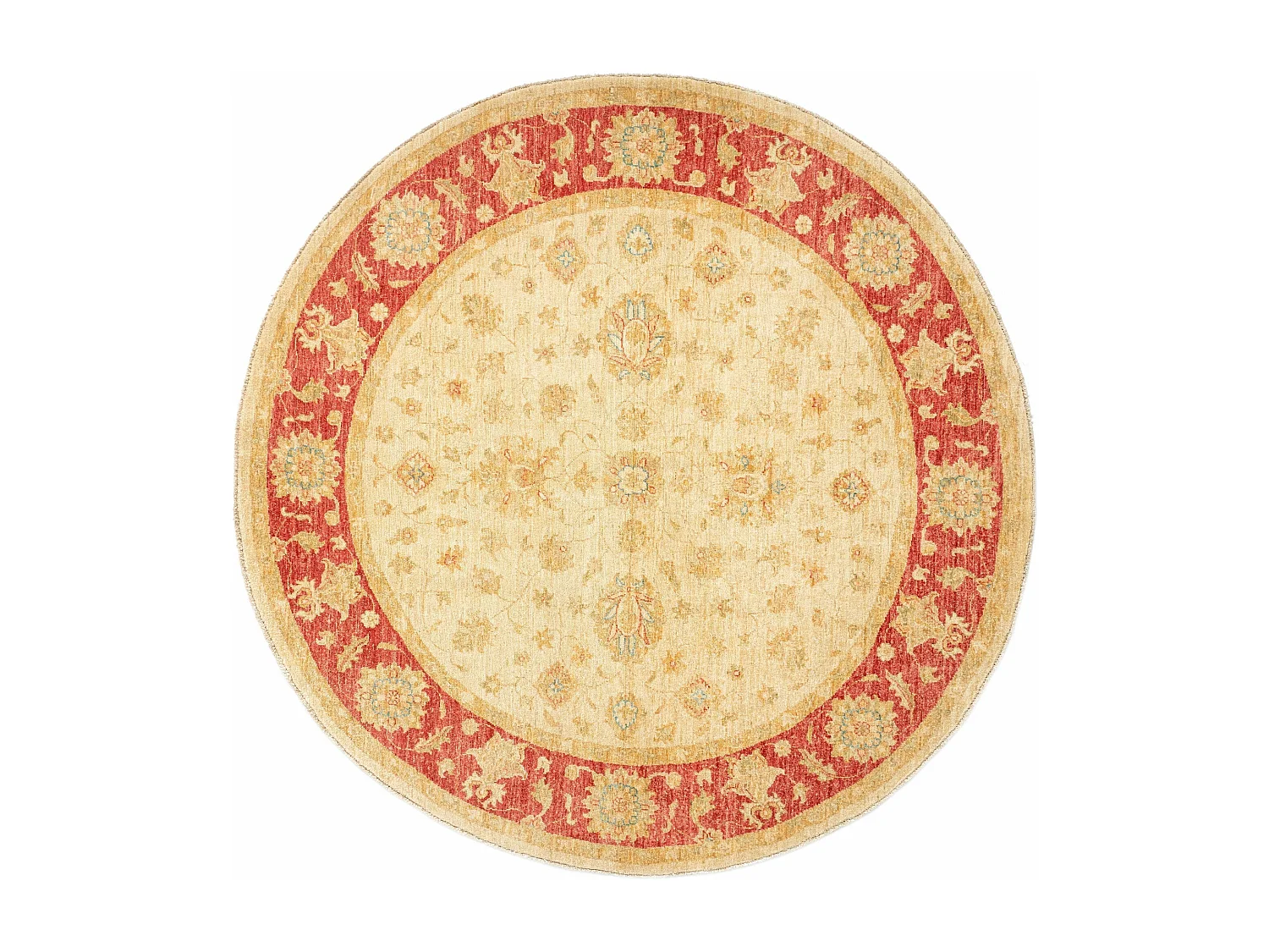 Wollteppich 198x200 Beige Kaizar