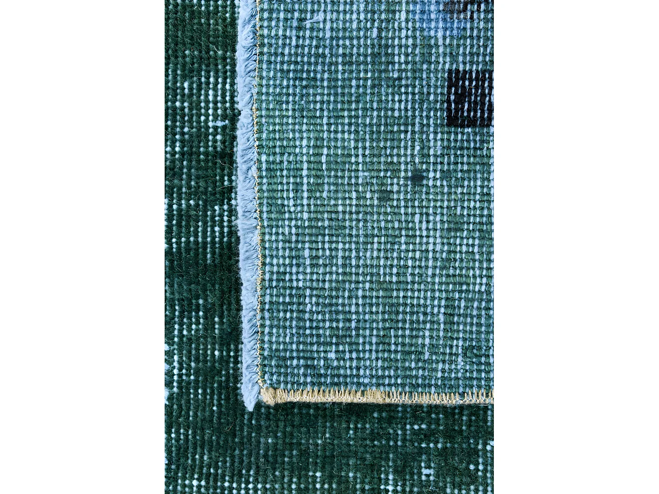 Wollteppich 142x269 Grün Ultra Vintage