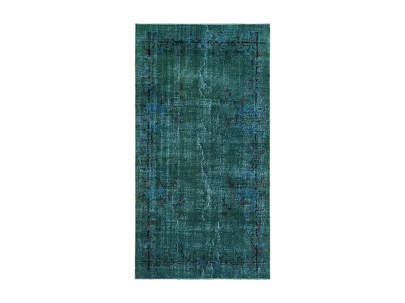 Tapis de laine 142x269 vert Ultra Vintage