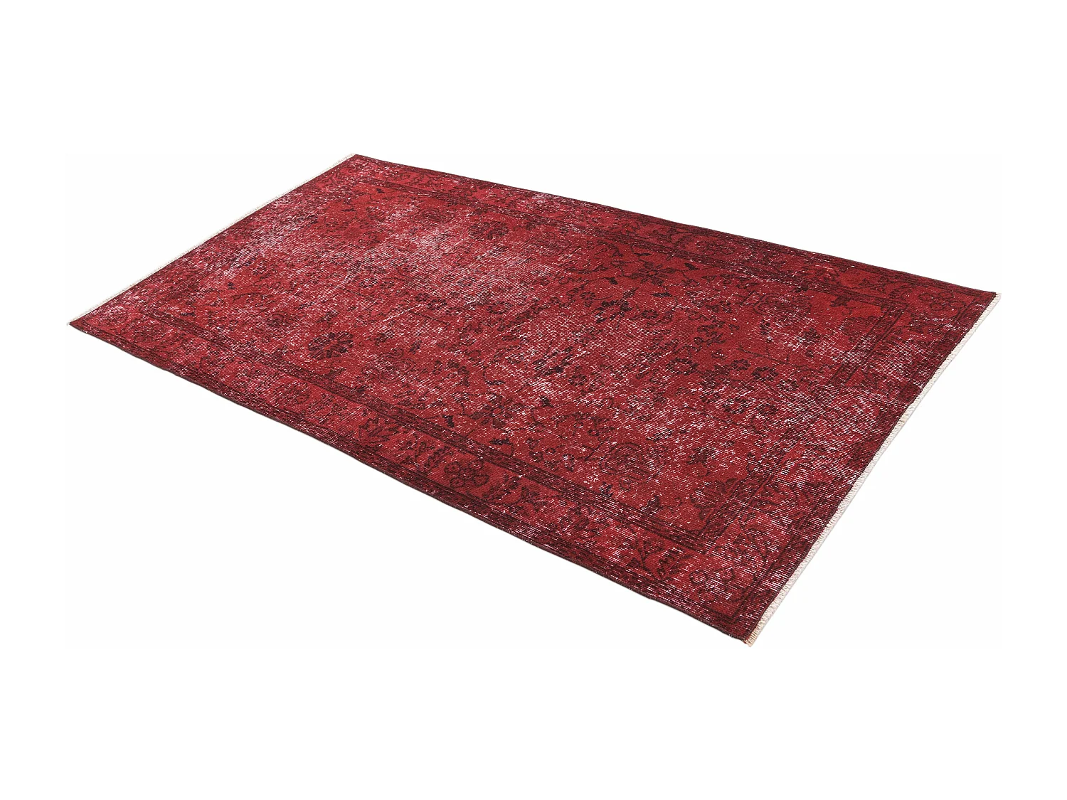 Wollteppich 112x206 Rot Ultra Vintage