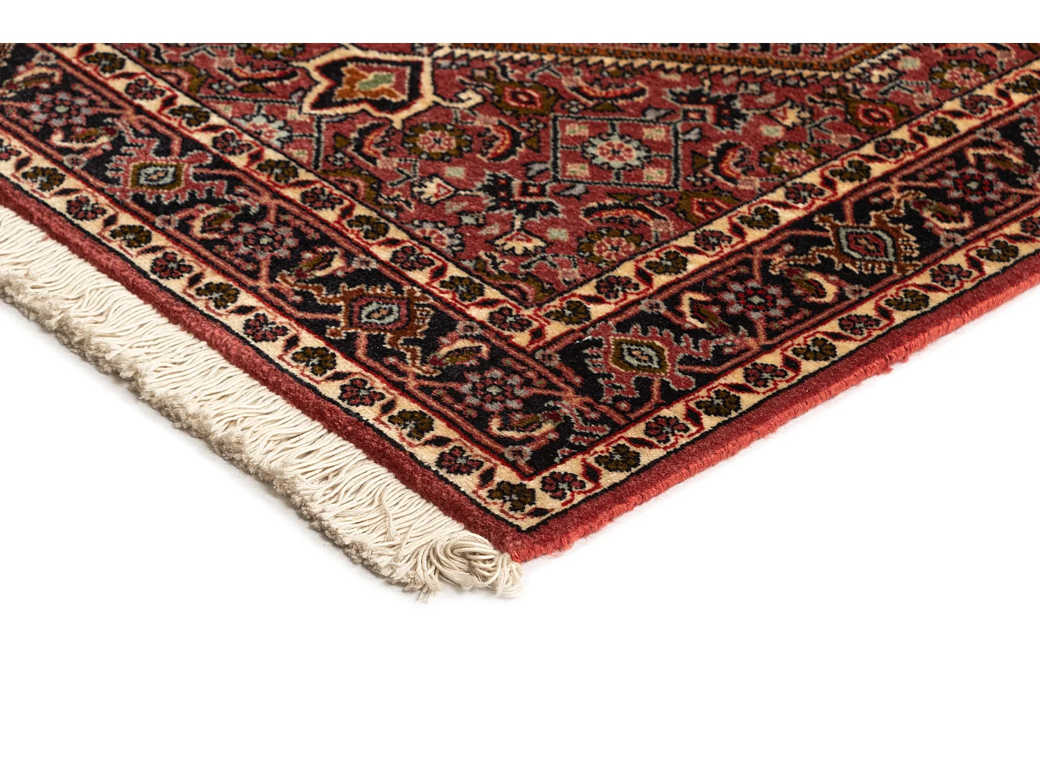 Tappeto per corridoio in lana 62x355 nero Bidjar