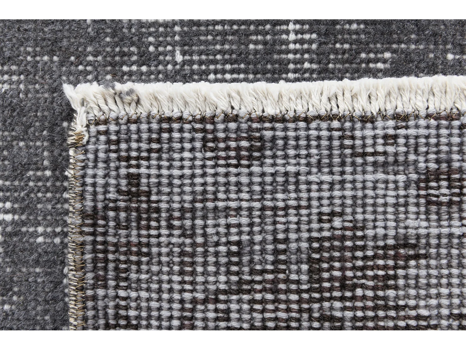 Tapis de laine 160x272 gris Ultra Vintage