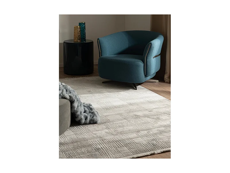 Teppich 125x185 Grau Davos Flawless