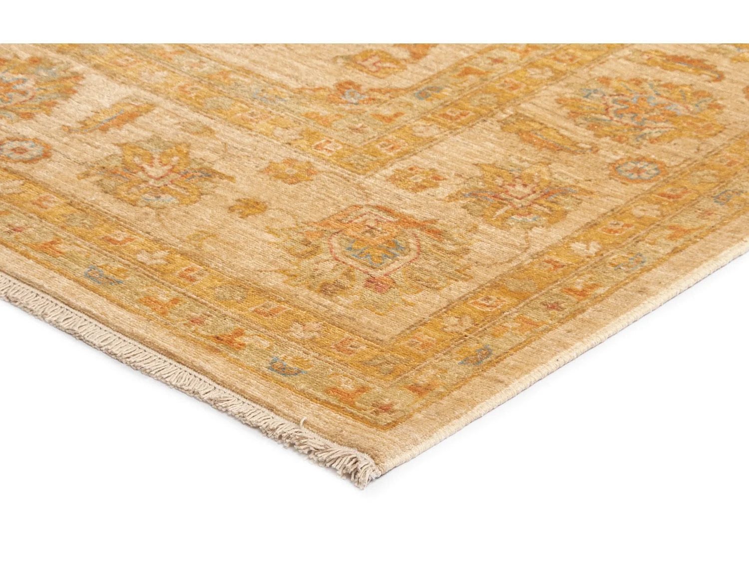 Wollteppich 256x299 Beige Kaizar