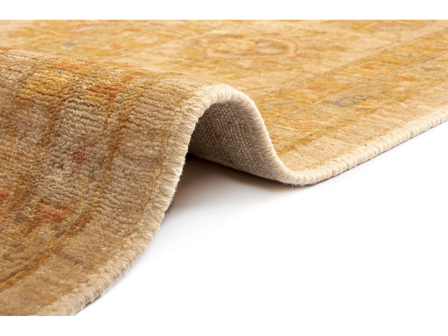 Wollteppich 256x299 Beige Kaizar