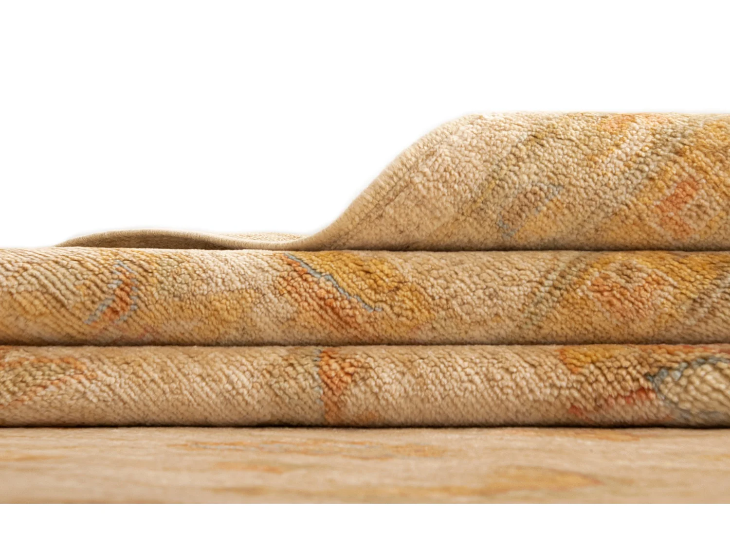 Wollteppich 256x299 Beige Kaizar