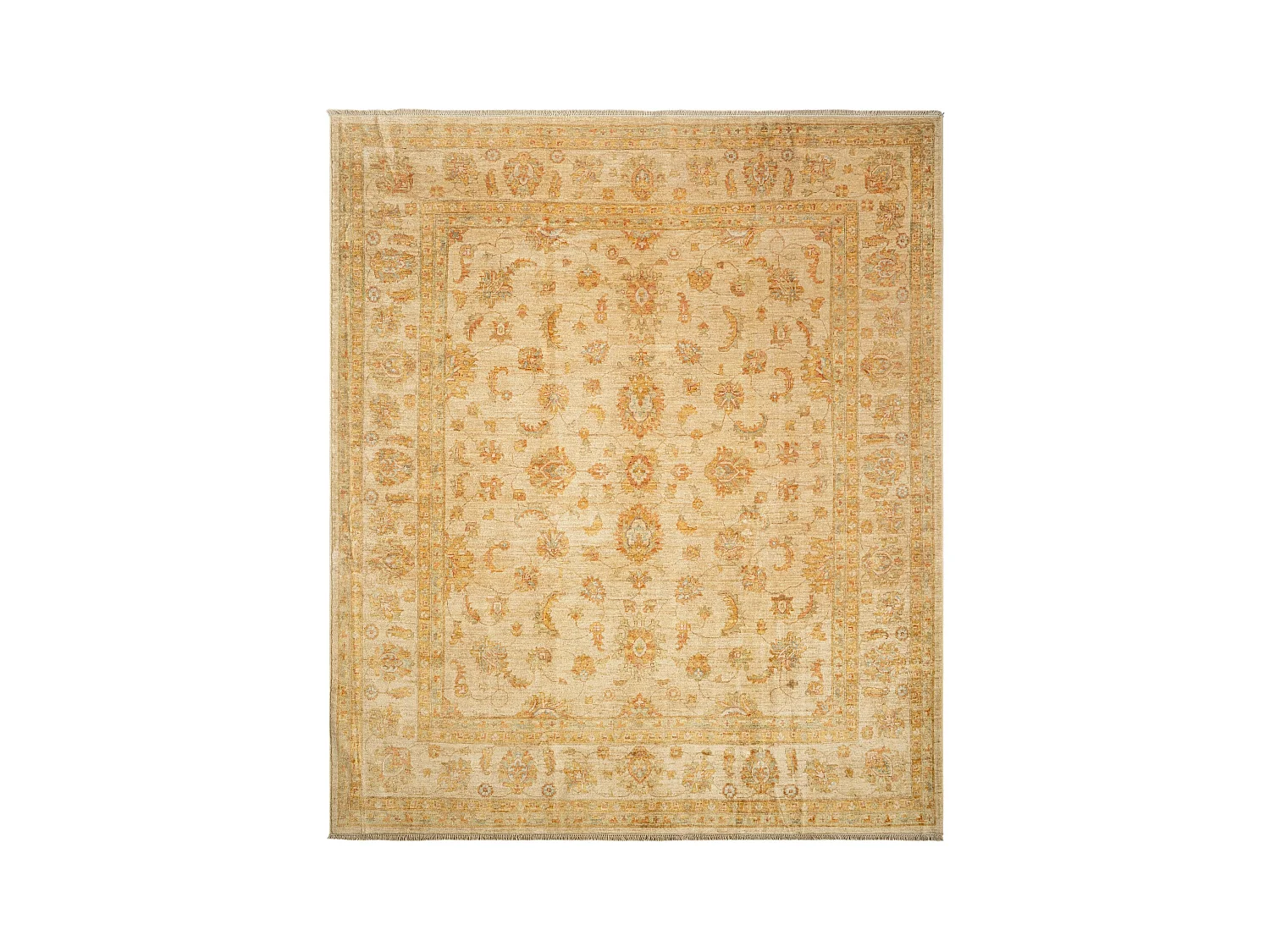 Wollteppich 256x299 Beige Kaizar