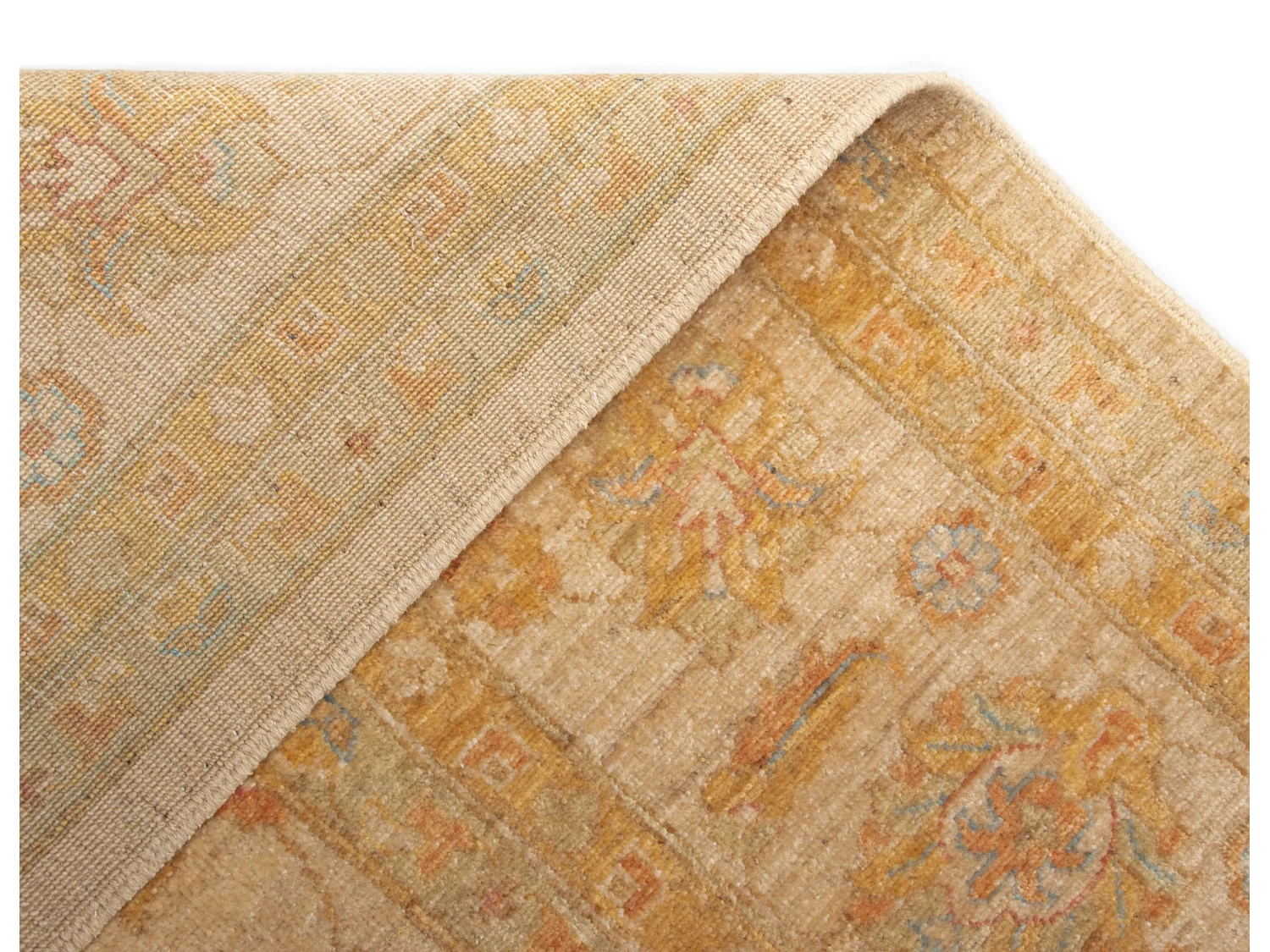Wollteppich 256x299 Beige Kaizar